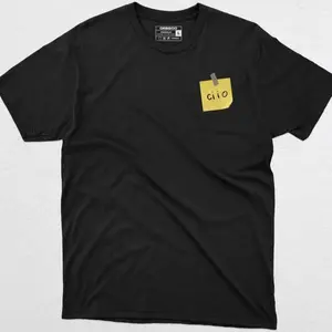 Kaos Pria/Wanita Lengan Pendek Motif Sticky Note Lucu - Bahan Katun Lembut Nyaman Dipakai Sehari-hari, Desain Standar Tidak Oversize, Warna Putih dengan Motif Catatan Unik "ciio", Cocok untuk Gaya Casual Modern