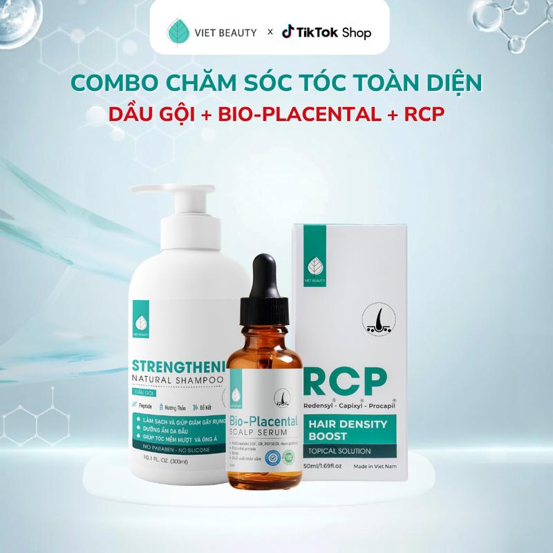 [MEGALIVE] COMBO Serum dưỡng nang tóc và da đầu Bioplacental và RCP và Dầu gội chăm sóc da đầu Strengthening Giúp Tóc Dày, Khỏe & Giảm Gãy Rụng – Fullsize