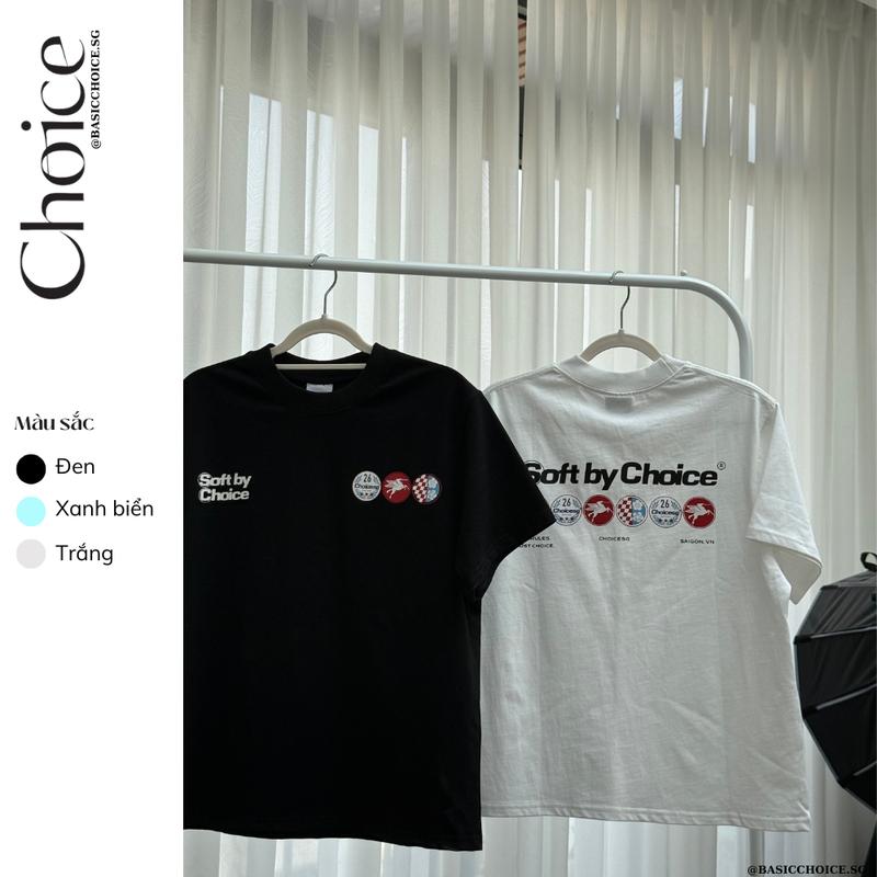 Áo Thun BASIC In Lụa CHOICE.SG Cổ Tròn Cotton 100% "Phelan-BS"