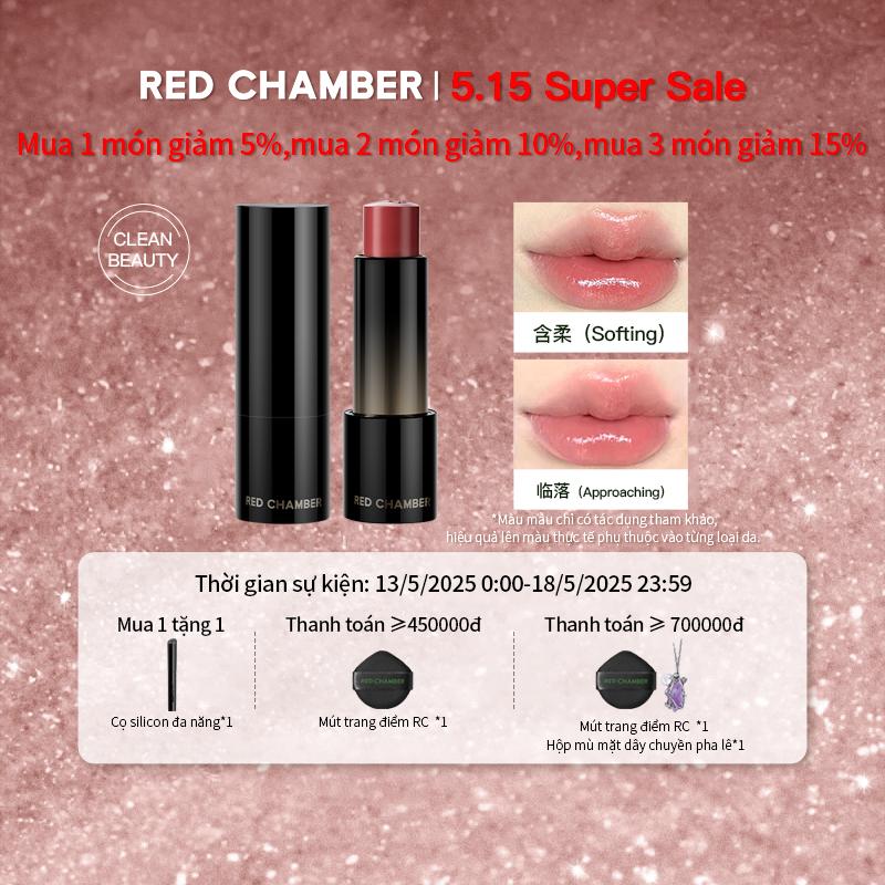 RED CHAMBER WANDERING Multi-Purpose Stick 3 trong 1: mắt môi má Lớp trang điểm mỏng nhẹ tự nhiên Son dưỡng Bắt sáng [Conditional Free Gift]Cọ silicon đa năng*1 Mút trang điểm RC *1 Hộp mù mặt dây chuyền pha lê*1 0