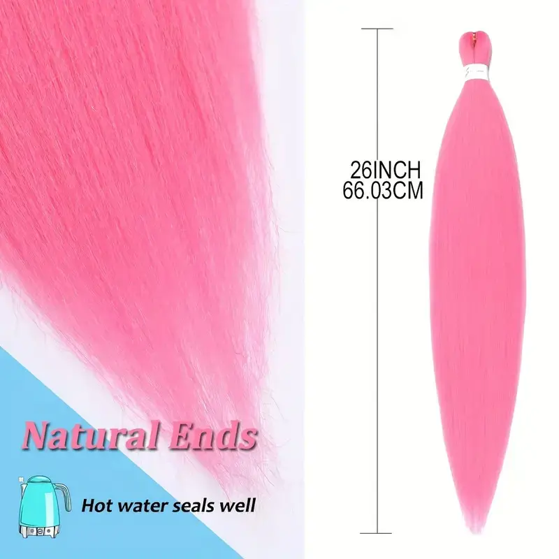 Tóc Nối, Phong Cách Dreadlocks, Tóc Bện, Dài 26inch 2