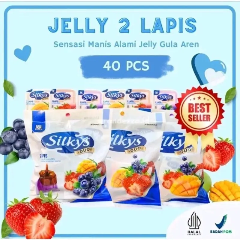 COD PUDING JELLY SILKY | 3 VARIAN |MANGGA, STRAWBERRY DAN BLUEBERRY