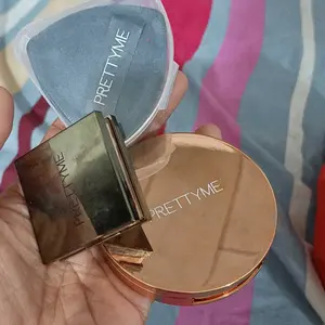 [PROMO SET!!] PRETTYME Bundling Foundition Balm + Two Way Cake Setting Powder Matte Finish Oil Cintrol And Stay 24 Hours Foundation