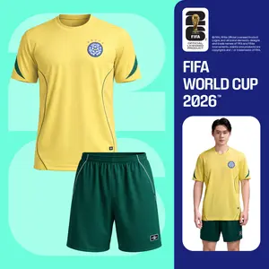 [GIẢM 50%] Set đồ thể thao nam bóng đá World Cup Áo thun phối tay và Quần shorts phối line Exdry Performance thoáng khí, nhanh khô