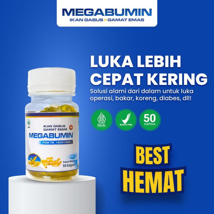 Megabumin Promo MEGABUMIN - Suplemen Albumin Kapsul Minyak Ikan Gabus Untuk Obat ...