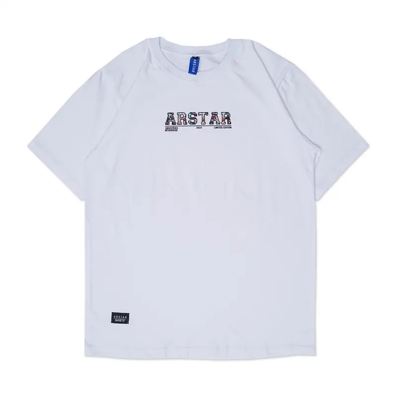 Ar Star T-Shirt Putih - Ar Star Baju Putih Unisex Kaos Pria Distro Katun Combed 24s Lengan pendek 1