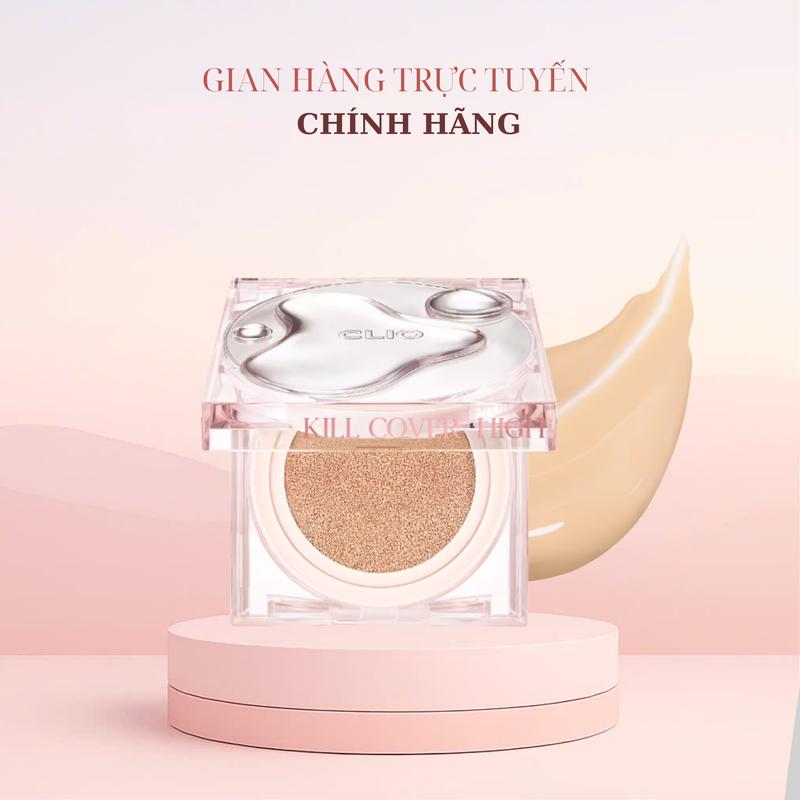 (KÈM LÕI) Phấn Nước Clio Kill Cover Glow Fitting Cushion SPF50+ PA+++ NEW (MÀU HỒNG)