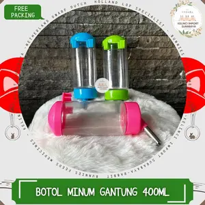400ML BOTOL MINUM GANTUNG HEWAN - Anjing Kucing Guinnea Pig Kelinci