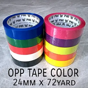Solasi Lakban Warna OPP Tape Solasi 24mm 72yard