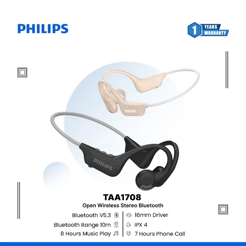 Philips TAA1708 Open Wireless Stereo Bluetooth Earphone Open Ear 1