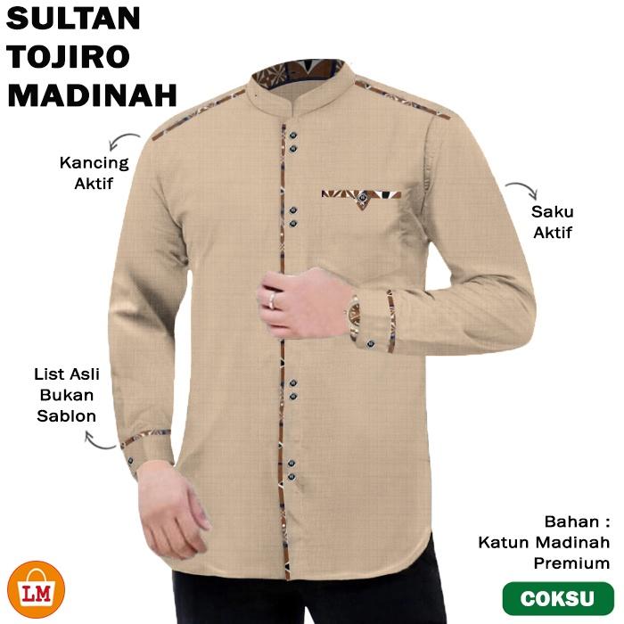 LM 31662 Baju Koko Pria Muslim SULTAN TOJIRO MADINAH Katun Premium Big Size Oversize Terbaru M-3XL 4