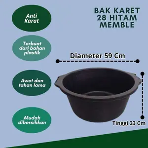 【AFLS】Baik air Karet/Jolang Karet Diameter 59Cm Tinggi 23Cm ukuran Bak 28 baskom plastik
