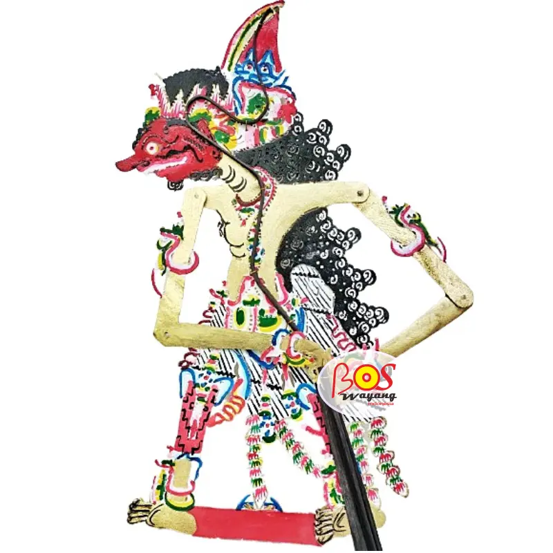 Buto Patih Sabrang 56cm Wayang Asli Kulit Harga Murah Tangkai Bambu