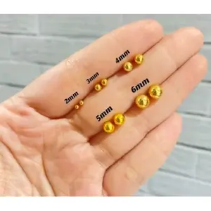 Perhiasan Titanium Anti Karat  Anting Tindik Boba Biji Lada Dewada Dan Anak Cantik Elegant Hadiah Kulit