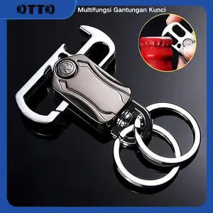 [OTTO] Gantungan kunci multifungsi pembuka botol logam  kunci mini Stainless Keychain Steel