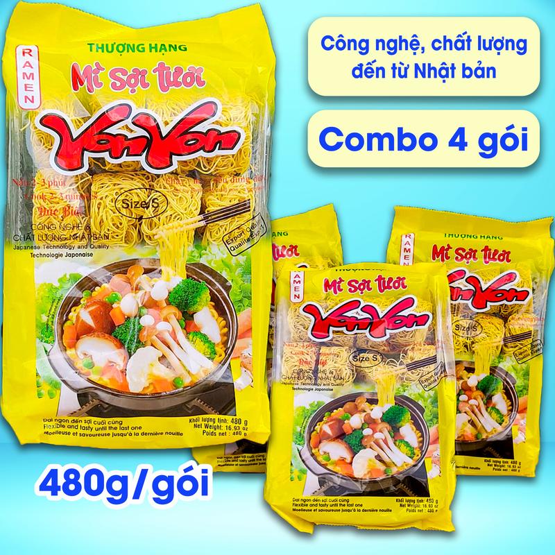 Mì Sợi Tươi YON YON 480g – lý do sợi mì ngoài tiệm luôn dai hơn ở nhà!