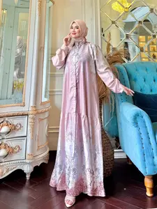Hiraja - Gamis Tasya Bahan Bella Silk Full Digital Printing Mewah Elegant