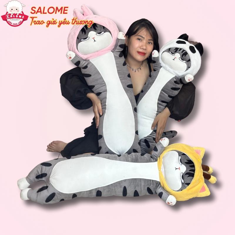  Gấu bông Mèo Hoàng Thượng Dài Cosplay Thỏ Ếch Gấu Ong Dễ Thương SALOME Thú Bông Ôm Ngủ Mèo Vua Dài 