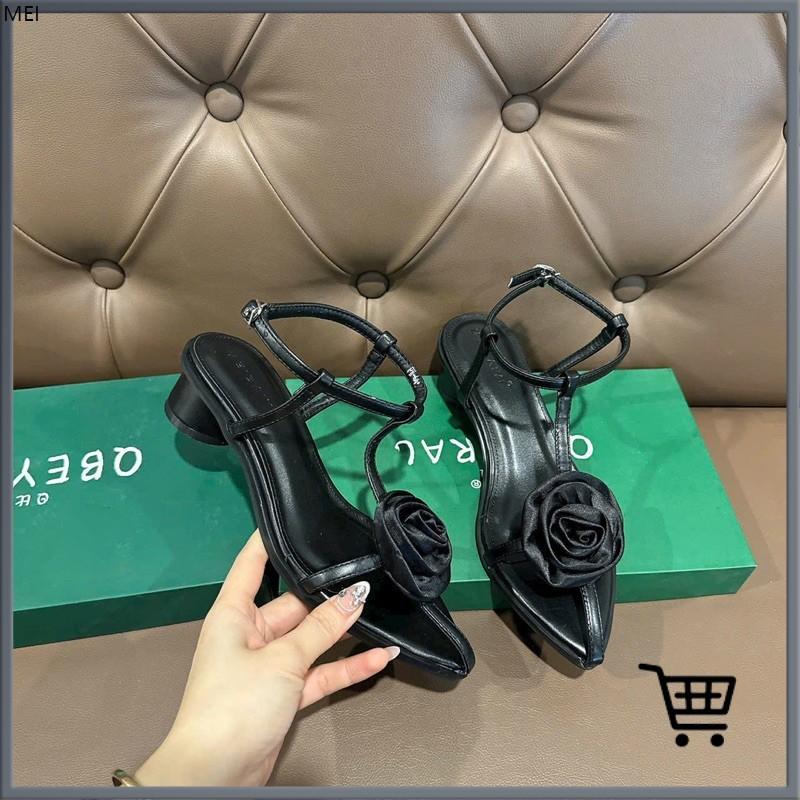 2026 Sandal mũi dây mũi nhọn bông hoa BH65
