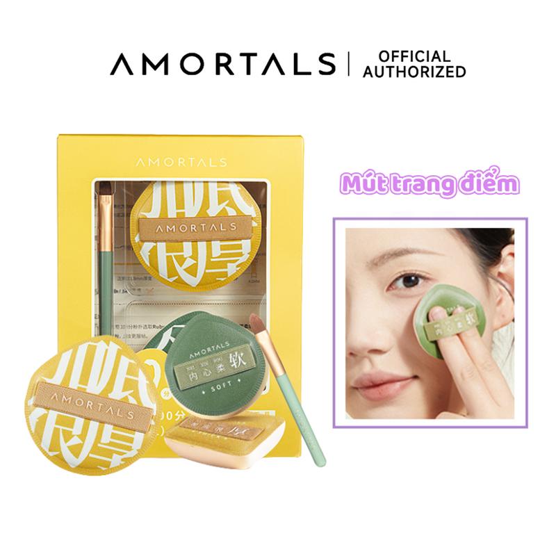 Bộ Mút Trang Điểm AMORTALS - Mút Đánh Phấn Mềm Mại, Dụng Cụ Trang Điểm Hoàn Hảo