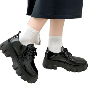 Sepatu Wanita Kerja Hitam Syla Fashion Korea Terbaru Sepatu Docmart Cewek Ootd Viral Kekinian Korean Style 1989 Bisa Cod Shoes Heels