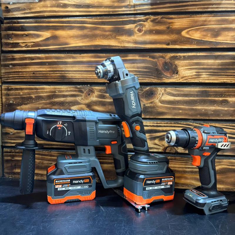   3M  Combo 3 Máy Khoan Bê Tông Mài Khoan 10LY HANDY Không Chổi Than – 2 Pin 15Cell + Sạc 