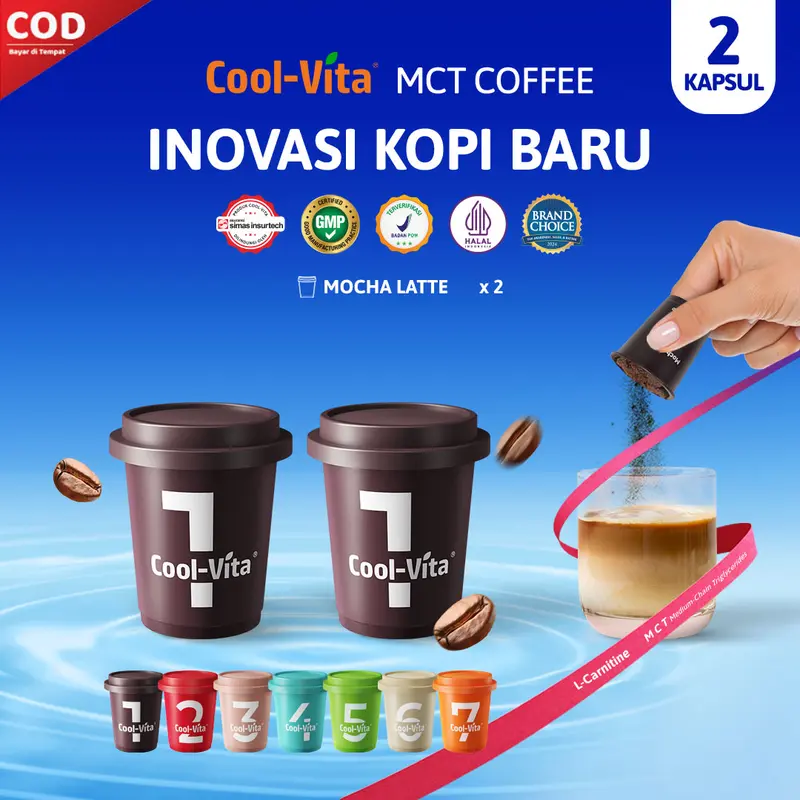 [FS - 2 Kapsul] LIVE - Coolvita MCT Coffee Capsule 1 Small Box isi 2 Tersedia 7 Rasa 0