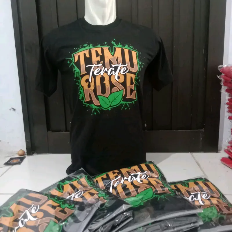 Kaos Psht Temu Rose Terate Katun Combed Lengan Pendek 3