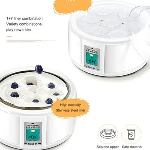 Automatic Electric Yogurt Maker Machine with 7 Cups - 1.5L Capacity
