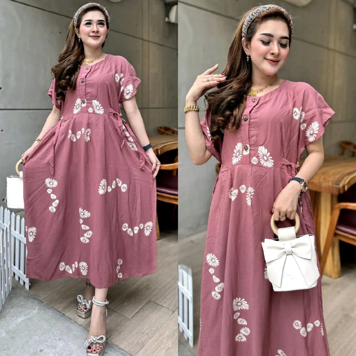 DASTER CHIBI TERBARU LD 120 JUMBO TERLARIS Rayon frill selutut