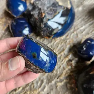1pcs Polesan Batu Blue Amber