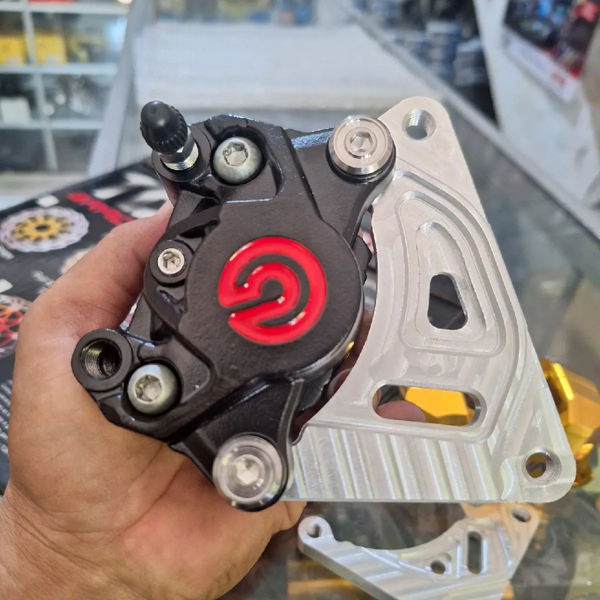 BREKET SUPRA X SUPRA 125 KARBU KHARISMA PNP CALIPER 2p PNP DISCK 300mm Motor