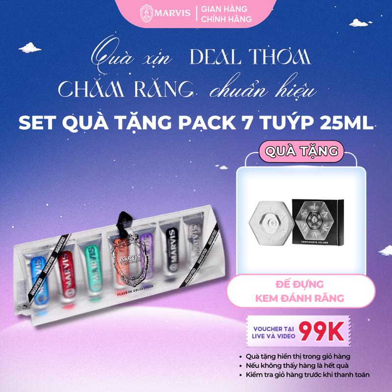 [Mua 1 Tặng 1] Kem đánh răng Marvis 7 Flavours Pack 25ml