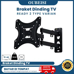 OUBEISI BRACKET TV LED LCD MONITOR 17" - 42"X-200 FULL- MOTION TV WALL MOUNT