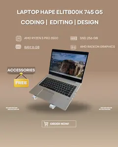 LAPTOP HAPE ELITB00K 745 G6 AMD RYZEN 5 PRO RAM 16GB SSD 256GB