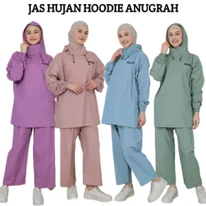 JAS HUJAN HOODIE PRIA WANITA Elegan dan stylis PVC BERKUALITAS