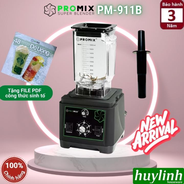  Máy xay sinh tố công nghiệp Promix PM-911B  Mới 2023  - 1650W - Dung tích 2 lít - Có hẹn giờ 