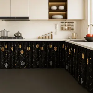 Hordeng / Gorden Kolong Dapur Renda Cantik Minimlais 100x75 Free Tali Promo Murah