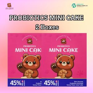 Bundle of 2 Probiotics Mini Cake Slingshot Bear Egg Mini Cake Ready To Eat Cute Paw Shaped Cakes