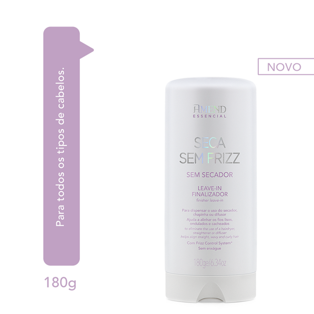 Leave-In Finalizador Amend Essencial Seca Sem Frizz 180g