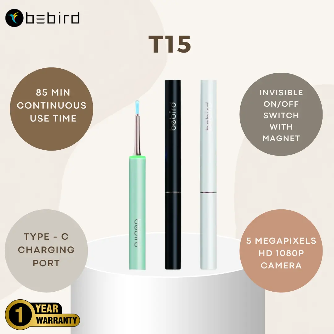 [Official SG 1 YEAR WARRANTY] BeBird T15 Smart Ear and Pore Cleaning with Camera Tool