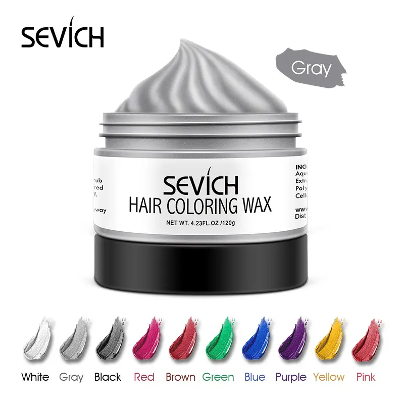 1Pcs Disposable Dyed Colored Hair Mud Quick Shaping Hair Wax Hair Dye Setting Wax 10 Color Hair Dye Setting Gel For Men And Women