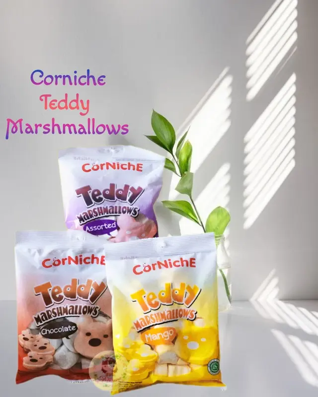 Snack Import I Corniche Marshmallows Mega Tiny Mini Teddy Fluffy Jelly Fruit ( DS Bgr ) 2