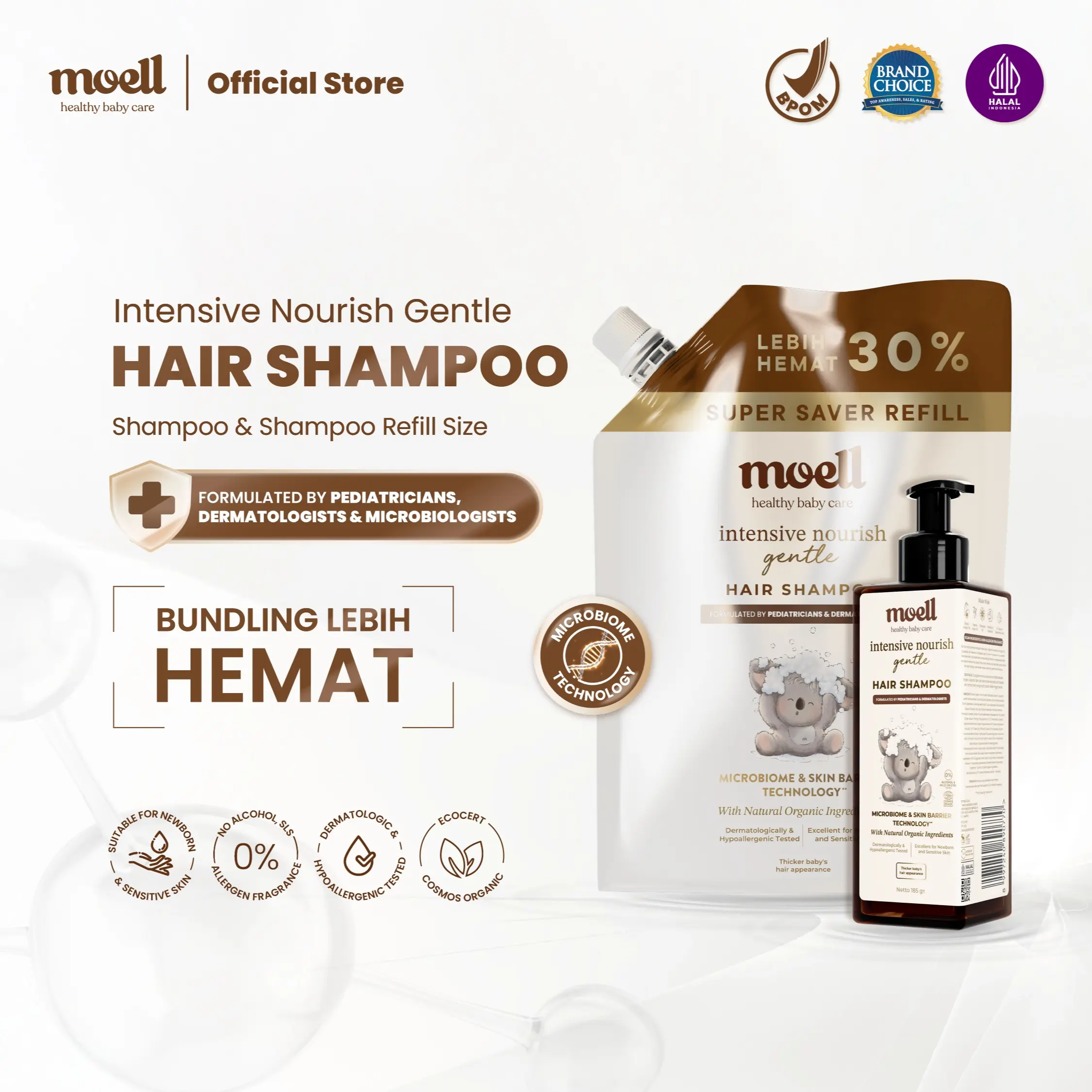 SHAMPOO 185GR & SHAMPOO REFILL 500GR