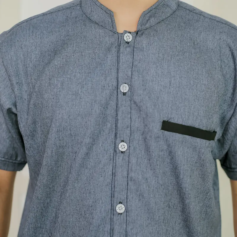 KEMEJA KOKO BAJU MUSLIM PRIA LENGAN PENDEK KURTA DEWASA FASHION MUSLIM 3