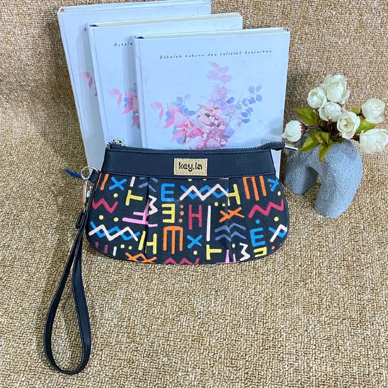 KEY.LA HELENA POUCH WANITA KANVES MOTIF DOMPET WANITA TERBARU 8