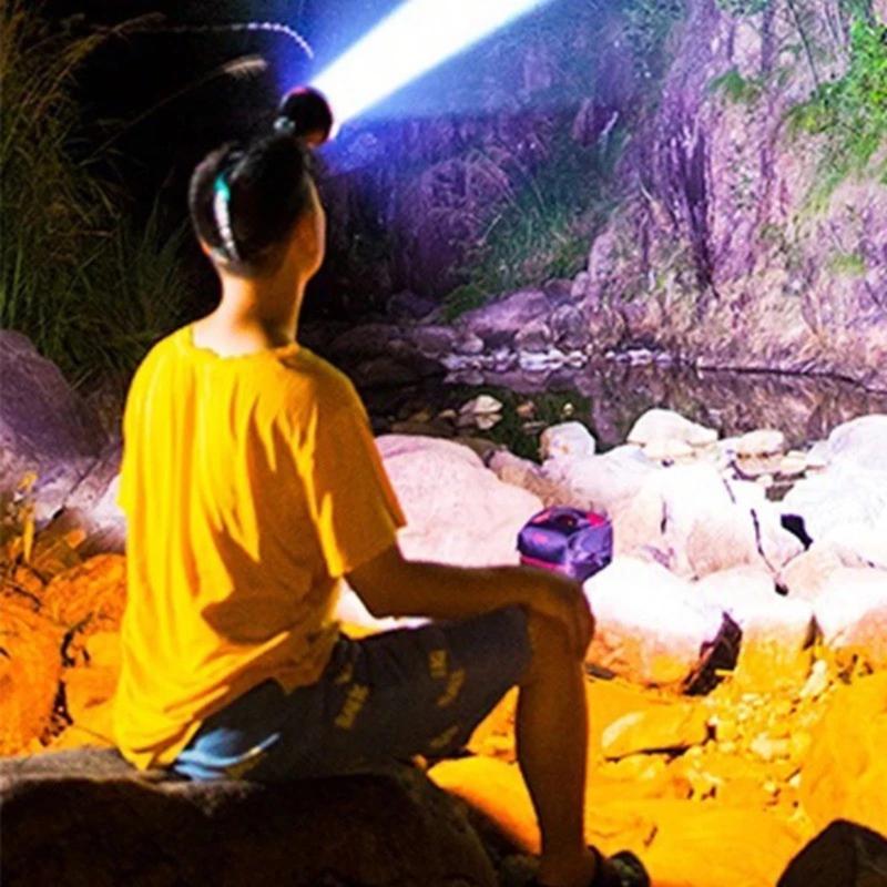 SENTER KEPALA JUMBO 300 WATT BATERAI 186500 MAH SUPER TERANG TAHAN LAMA 3