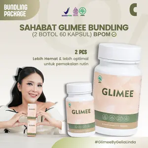 Glimee by Gelia 2PCS Bundling (ISI 60 CPSL) Suplemen Herbal Ekstrak Herbal Pilihan BPOM Terdaftar
