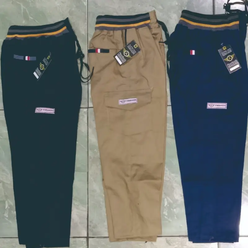 Celana Panjang Chinos Cargo Anak Usia 8 - 13 Tahun Reguler Chino Kargo Casual Lebaran Kolor Pinggang Rib Premium Distro 5