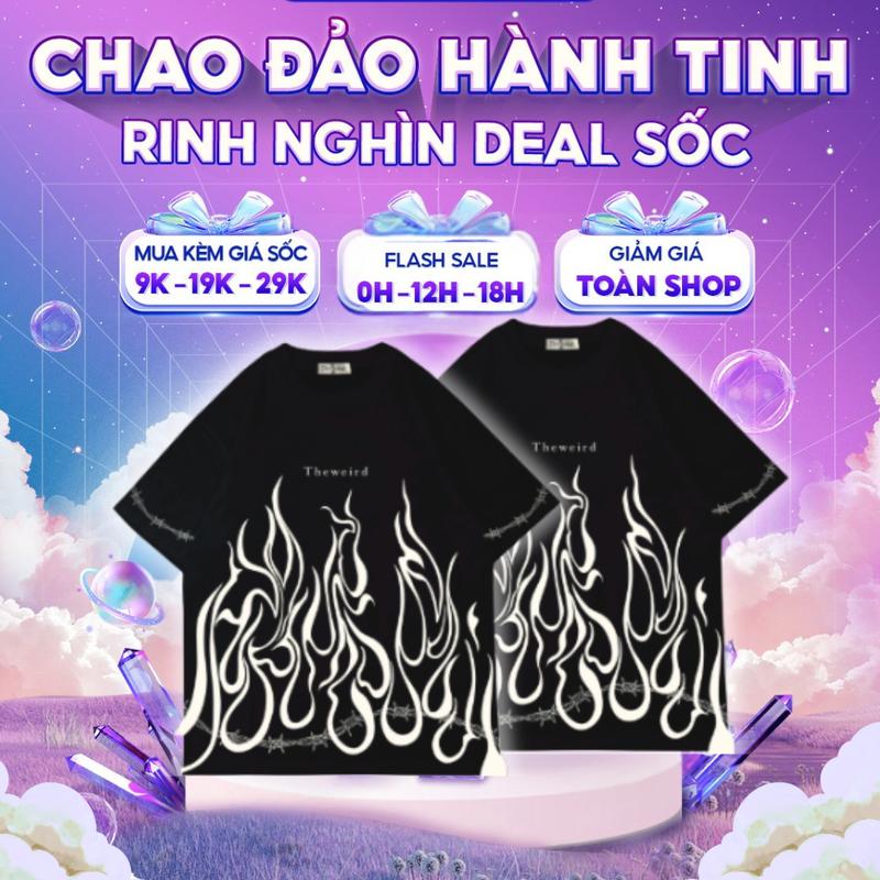 Áo thun The Weird Local Brand Unisex Form Rộng Oversize Tay Lỡ ATK730
